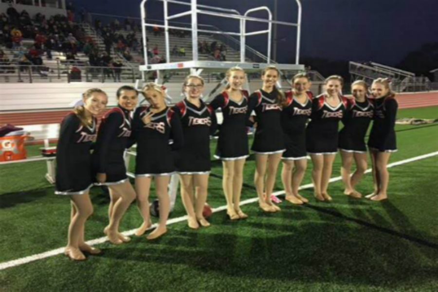 The Dance Team gets ready to perform. (Photo Courtesy of @adm_activities)