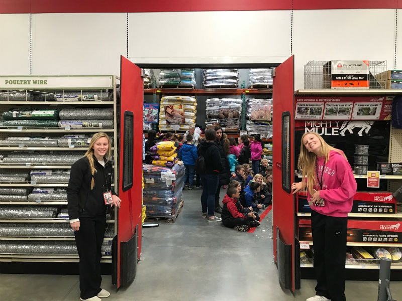 When you walk into the Tractor Supply Company in DeSoto, you wouldnt think about going through the employees only door. But today if you did, you would find something very unexpected, ADM AG Day. With a horse, a sheep, picture cutouts, science experiments, corn, and so much more, ADM FFA was able to put on a successful AG Day. 