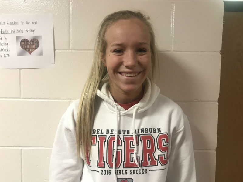 Soccer+comes+easy+to+senior%2C+Allie+Cook%21+She+is+very+good+with+her+feet%2C+and+is+planning+on+continuing+her+soccer+and+educational+career+at+Truman+State.