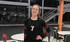 Amy Gottschalk was chosen as the September Volleyball Player of the Month.