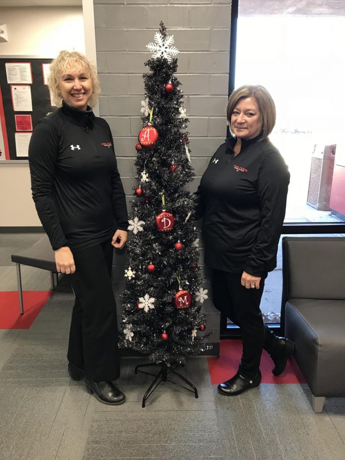 Mary Lynn and Grace are already in the spirit and have decorated the ADM office tree.