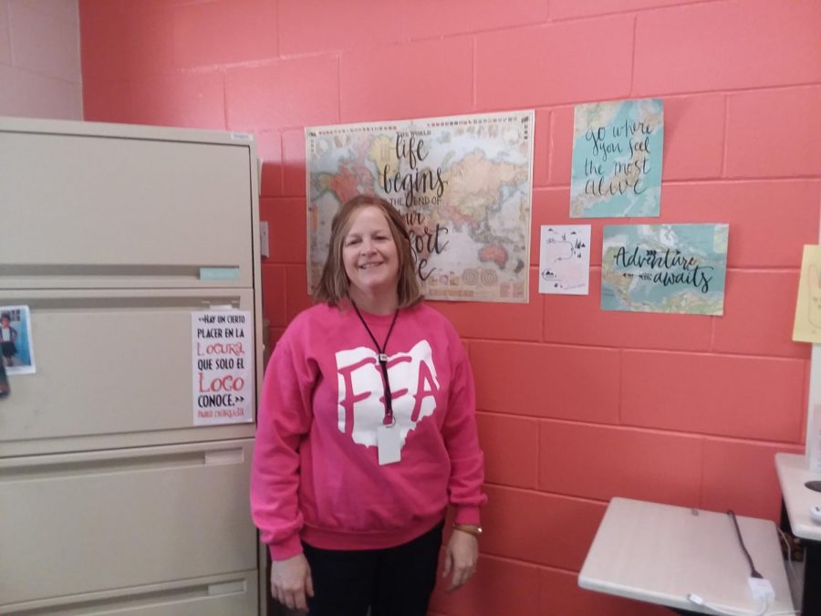 Mrs. Baier has taught Spanish at ADM for 16 years, she also supports FFA.