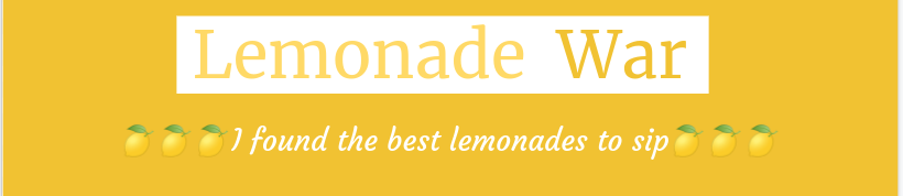 Klassen: Lemonade War