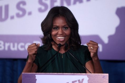 Michelle Obama: using her voice and representing passion. 