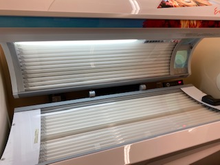 A Sun Tan City Faster tanning bed. Just one of the many options to get a fast tan. 