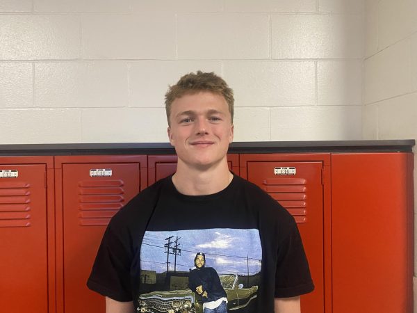 Brevin Doll is the May Student of the Month. Doll plans to continue his education at the University of Iowa to major in Health Science and play football.