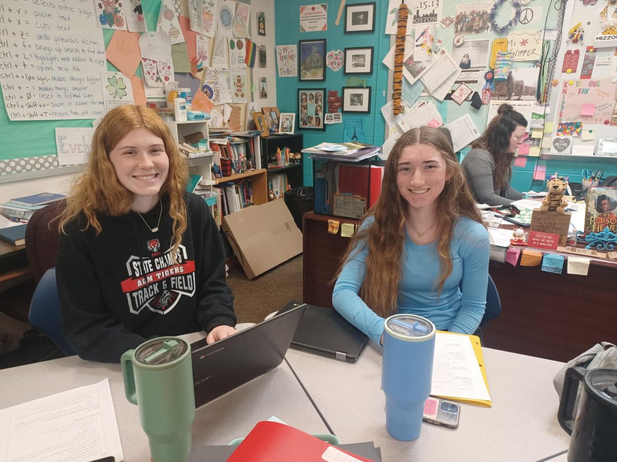 After nearly four years of hard work, seniors Evelyn Horgen and Ella Goodrich study in the final stretch of their ADM and DMACC journeys. Behind them, Beth Knipper works hard to ensure the success of students like them.