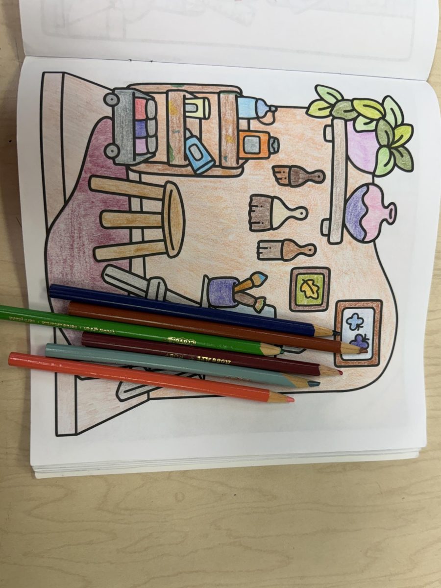 Taking a simple coloring break in classes.