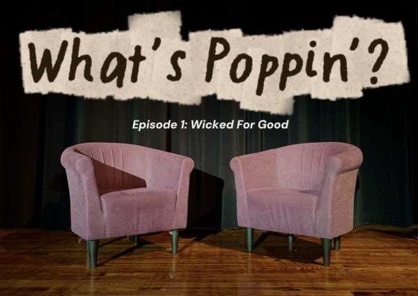 The set of "What's Poppin'?" on the auditorium stage.