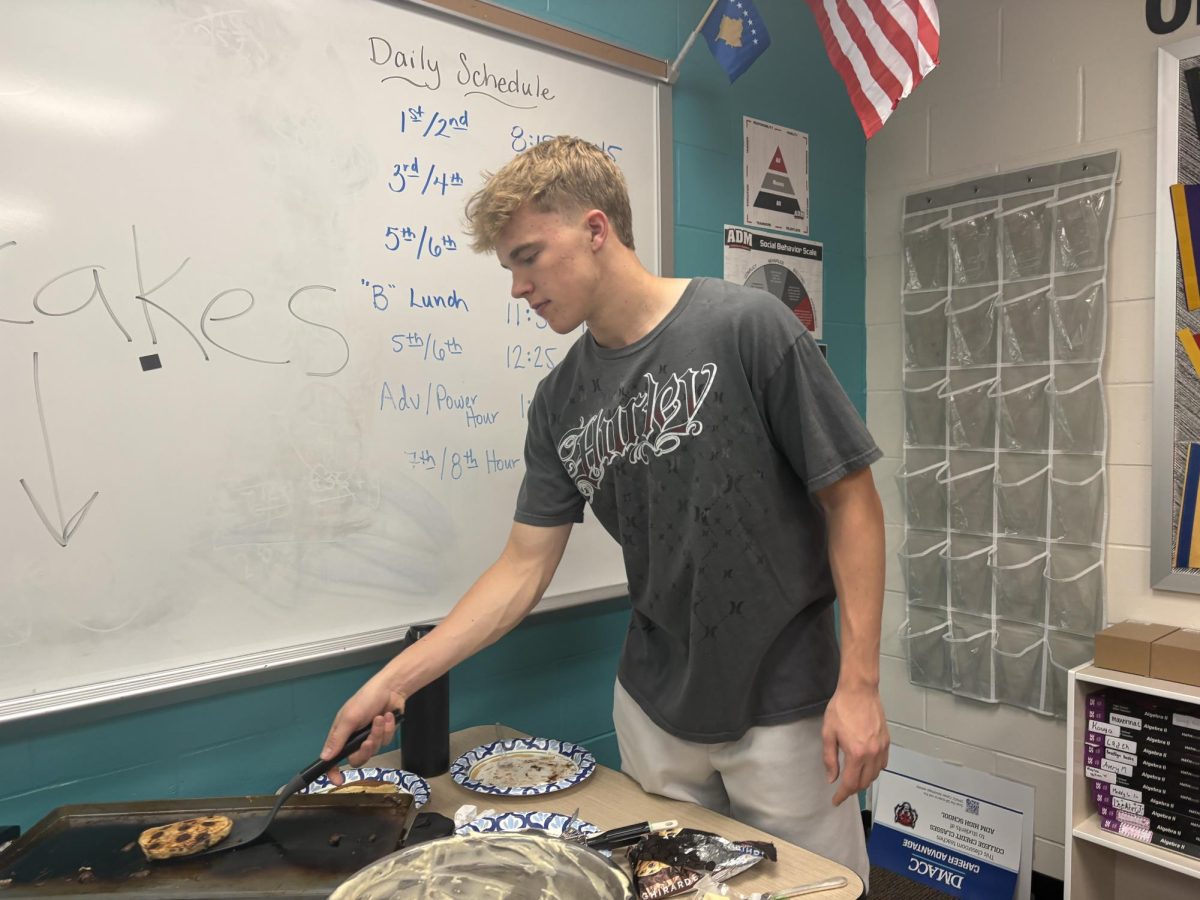 Senior Cael Orban is the Boy's Soccer Athlete of the Month this May. The son of Donny and Amy Orban, he has played soccer for 14 years. Parts of soccer that Orban loves include running, dribbling the ball, and being able work with a lot of team mates. "It's really cool [to be chosen as Athlete of the Month]," Orban said. "There are a lot of athletes and a lot of kids out for soccer, so it's definitly a cool achievement." He feels that he was chosen for this role because of his recent success leading the team, from scoring goals, to providing assists, to being a senior leader for the team. In honor of his achievements, Adel Lions Club has donated $100 to the ADM Scholarship foundation.
